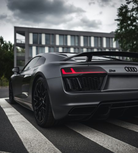 audi black back